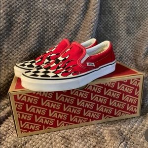 Vans Classic Slip On (checker flame)